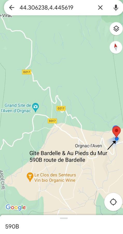 Gite Bardelle Orgnac-lʼAven Exteriér fotografie